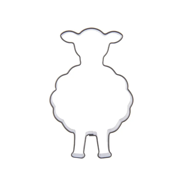 Stainless steel standing sheep cookie cutter