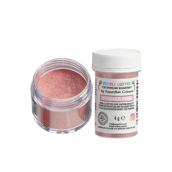 Farba prášková Lustre Shimmer Pink 4 g