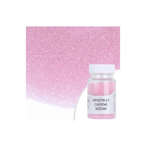 Posyp krystalky růžové 50 g Posyp krystalky růžové 50 g