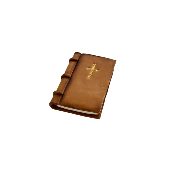 Book with cross, brown Book with cross, brown