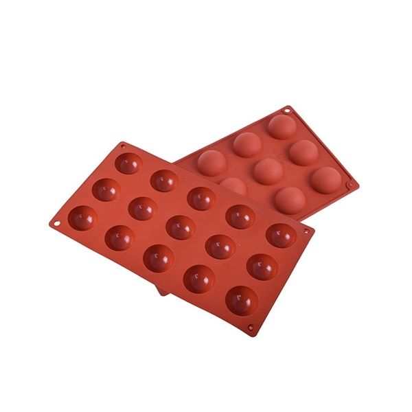 Forma silikon polokoule 15 ks