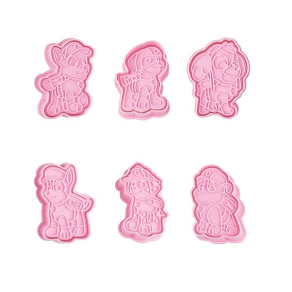Paw Patrol cookie cutter with plunger 6 pcs