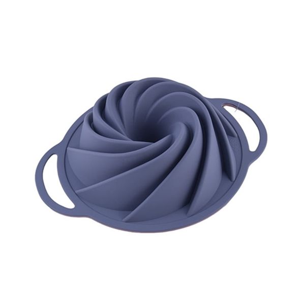 Forma silikonová bábovka s držadly šikmý vzor 22 cm