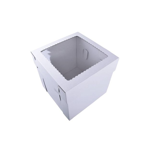 Cake box with window 30 x 30 x 25 cm
