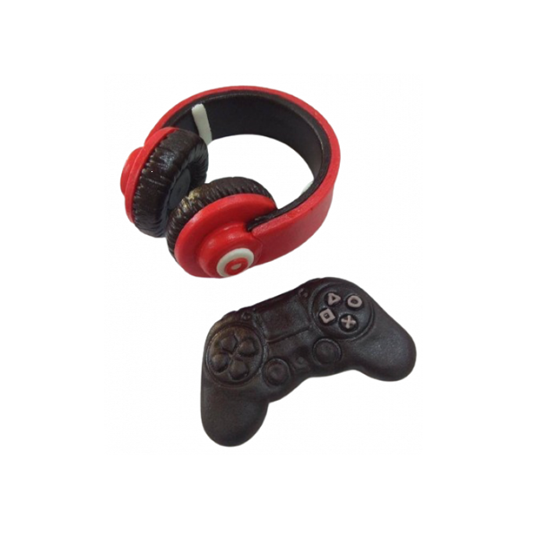 Joystick and headphones