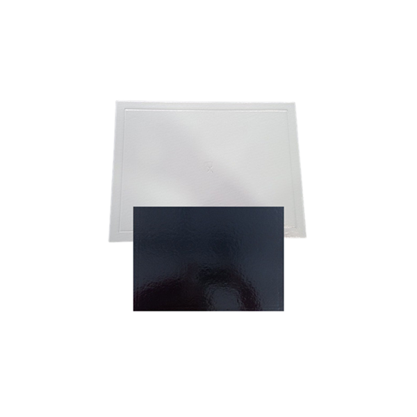 Doppelseitiges weiß-schwarzes Tischset, glatter Rand, 30 x 40 cm