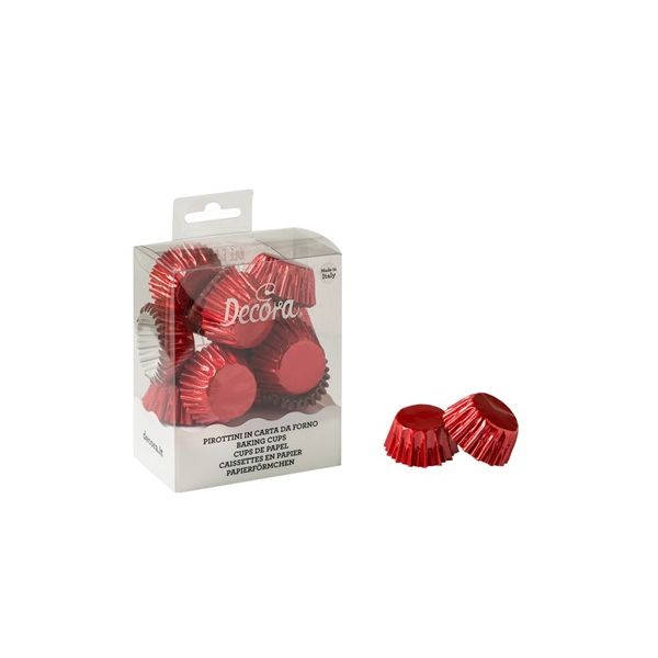 Red metallic cupcakes 180 pcs Red metallic cupcakes 180 pcs