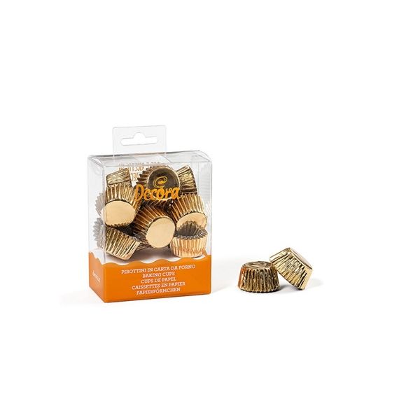 Golden metallic cups 180 pcs Golden metallic cups 180 pcs