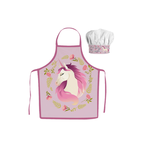 Children's apron Unicorn + cap Children's apron Unicorn + cap