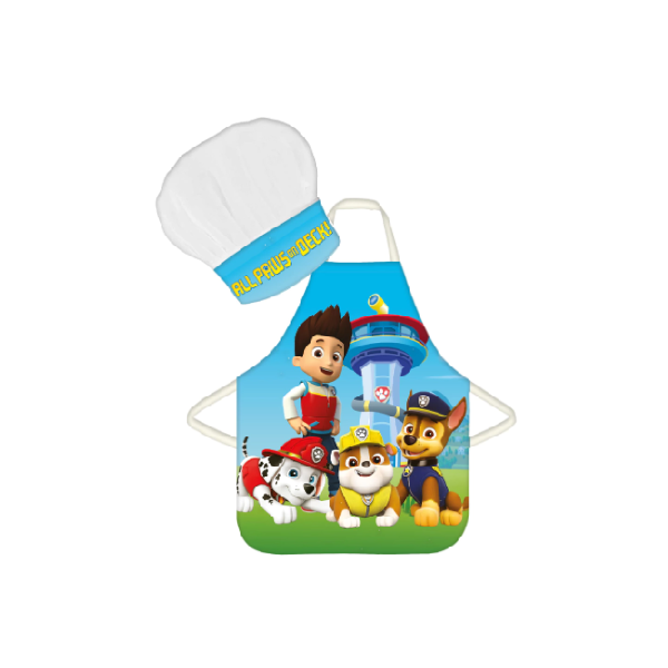 Children's apron Paw Patrol with tower + cap Children's apron Paw Patrol with tower + cap