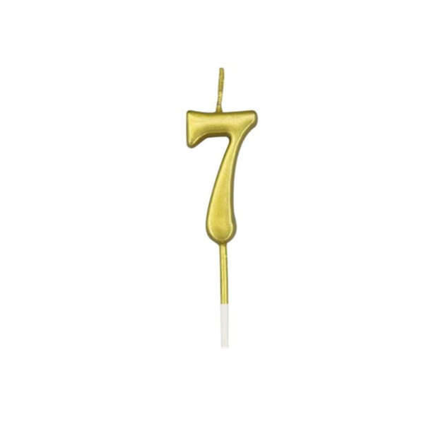 Candle - gold 4.5 cm Candle - gold 4.5 cm No. 7