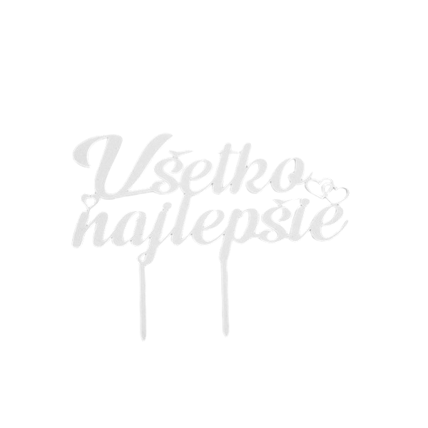 Embossing - all the best white wood 13 cm