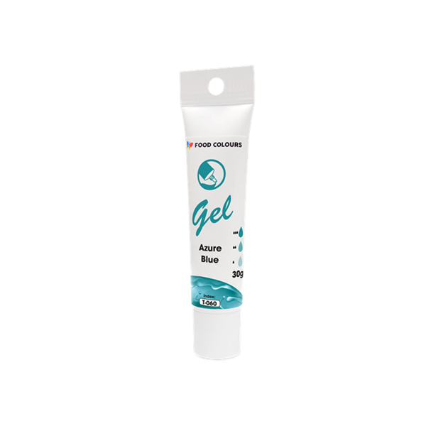 Gél festék - Azúrkék 30g