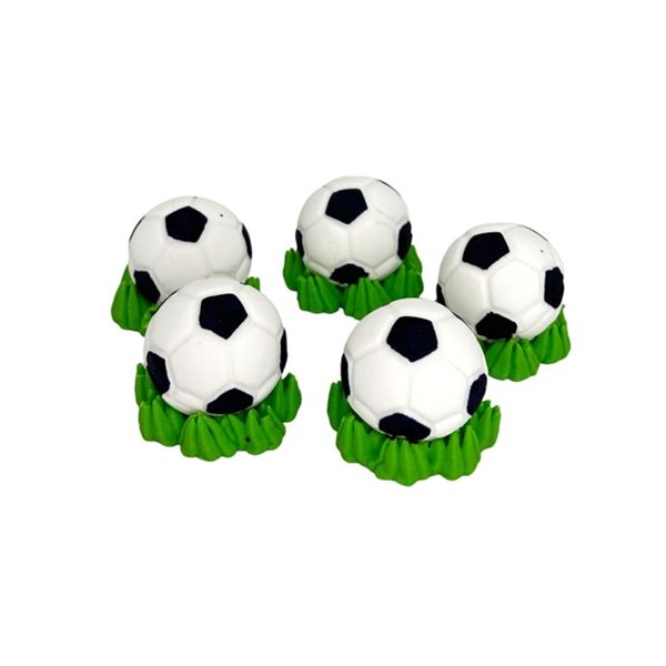 Soccer ball with grass, diameter 4 cm