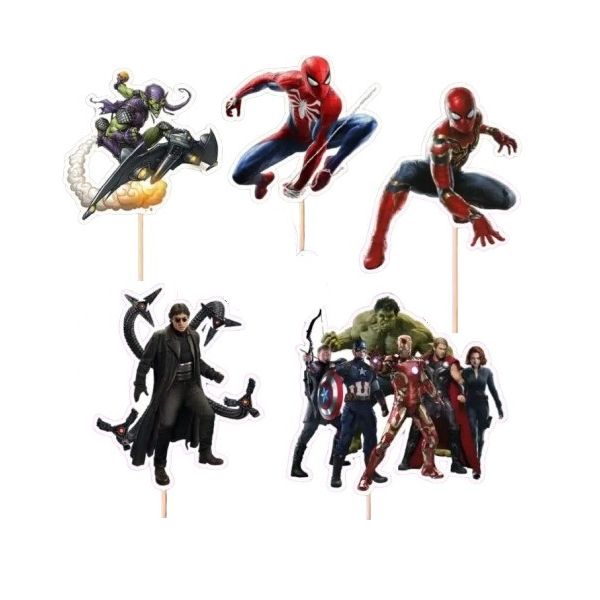 Zápich Avengers papier sada 5 ks