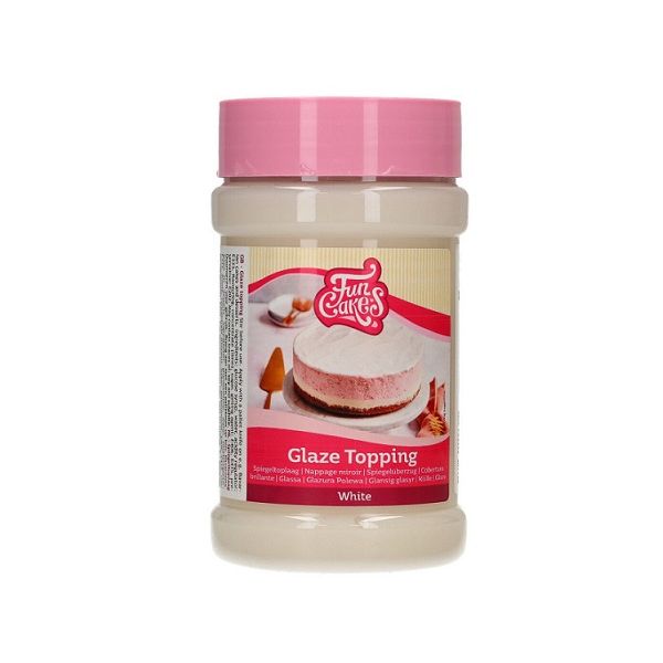 Gél Glaze Topping White 375g