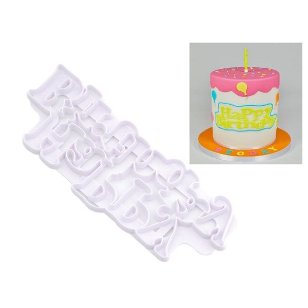 Vykrajovačka nápis Happy Birthday