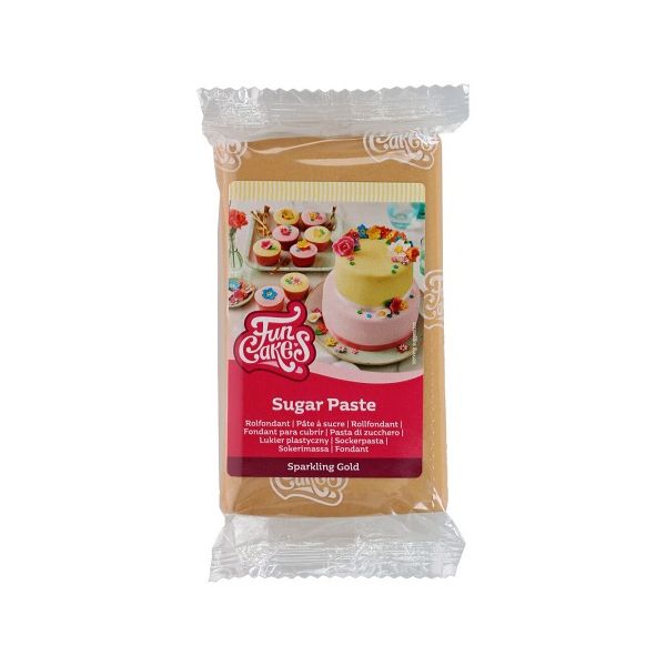 Poťahová hmota Sugar Paste Sparkling Gold 250 g