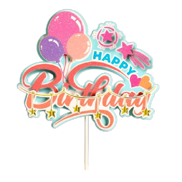 Happy Birthday with balloons