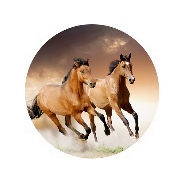 Wafer - horses 20 cm
