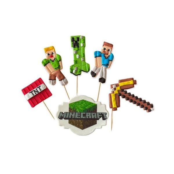 Minecraft 3D cukorkakészlet