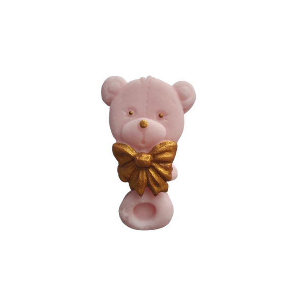 Rassel Teddybär rosa