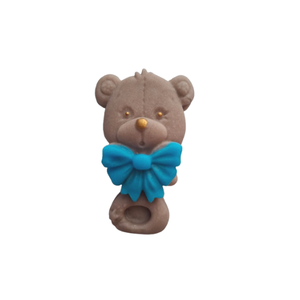 Rattle teddy bear light brown