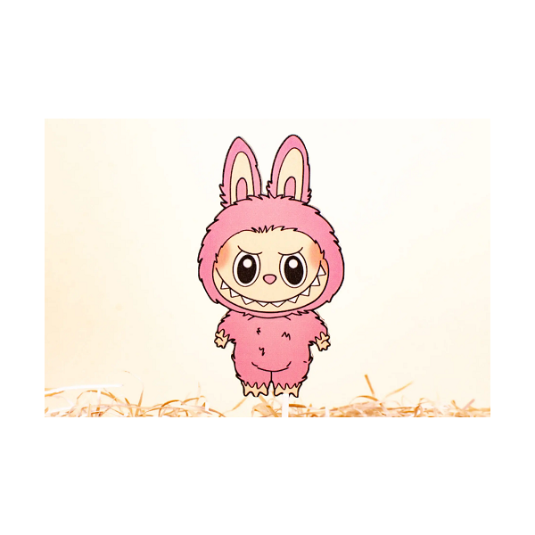 Zápich Labubu ružový drevo