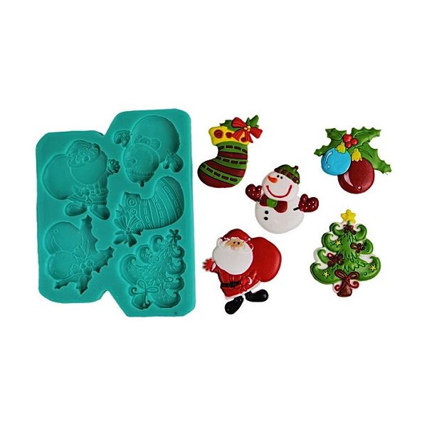 Forma silikónová vianočný stromček a Mikuláš