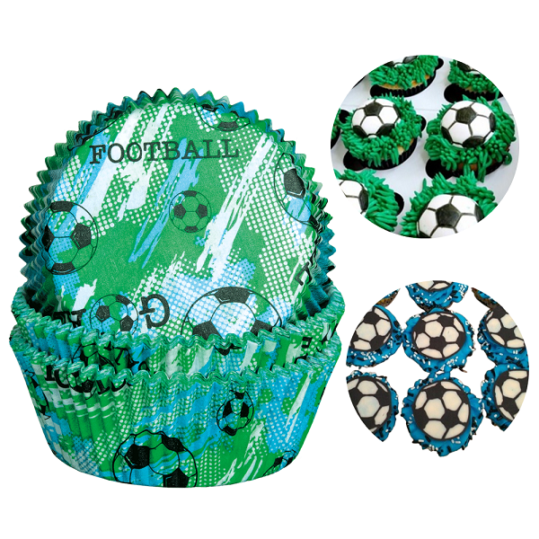Paper cups football 60 pcs