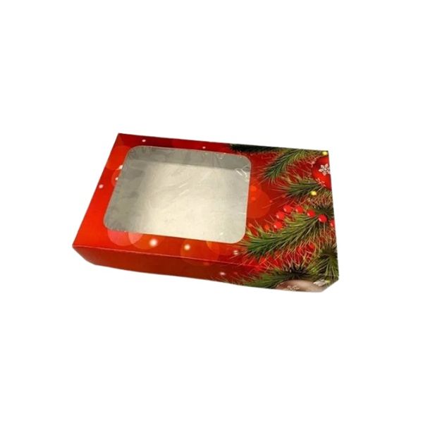 Krabička vianočná červená 25x15x5cm