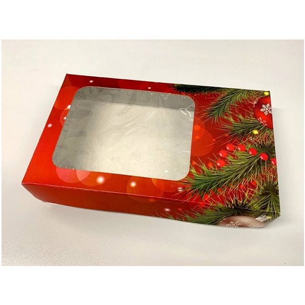 Christmas box red 25x15x5cm