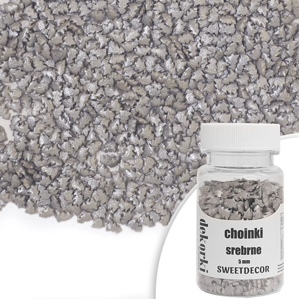 Sprinkles silver trees 5 mm 30g