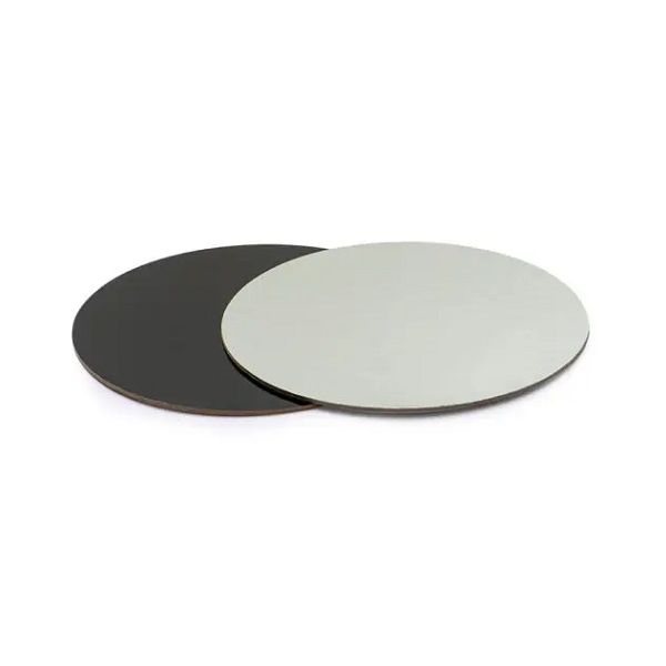 Podkładka dwustronna, biało-czarna, gładka krawędź, 34 cm