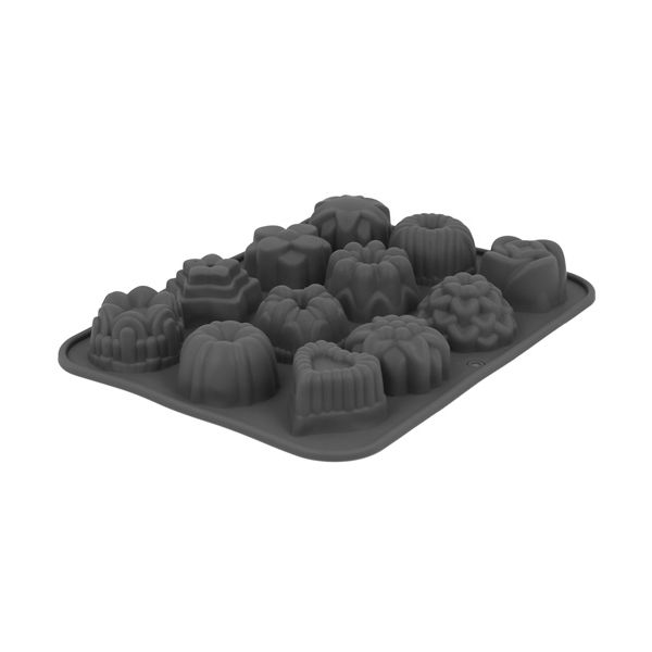Silicone mold - cupcake mix - 12pcs