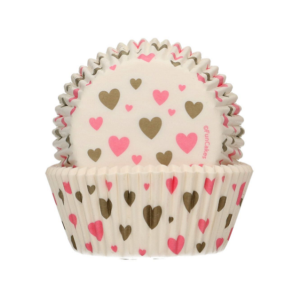 48 db szívecskés papírpohár
