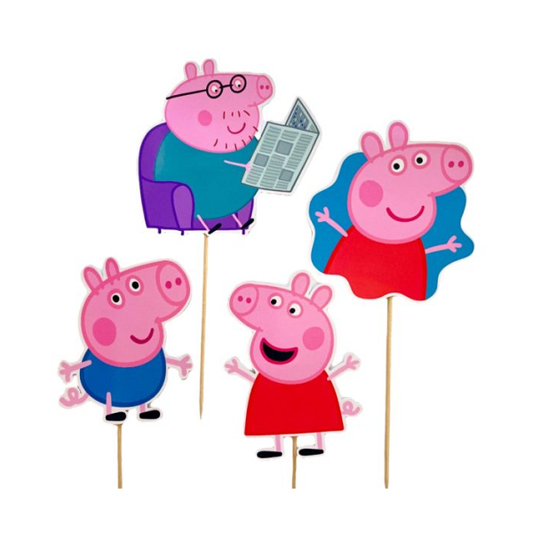 Wycinanki papierowe Świnka Peppa 4 szt.