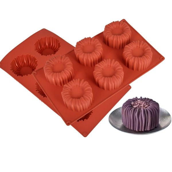 Silicone tree trunk mold 6 pcs