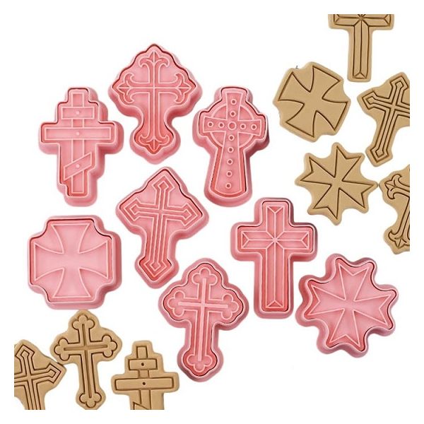 Cross cutter with plunger - 8 pcs