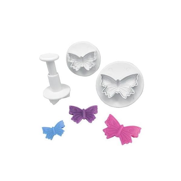 Vykrajovačka motýle s piestom 3 ks