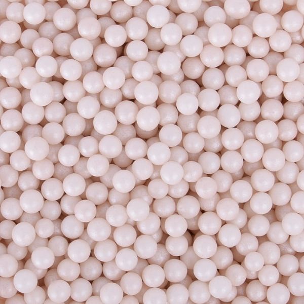 Streuselperlen cremeweiß 7 mm 50 g