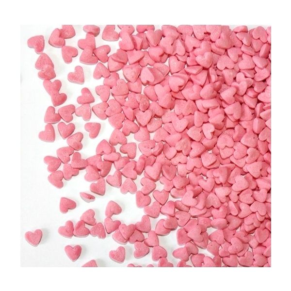Streuen Sie rosa Herzen (5 mm, 30 g)