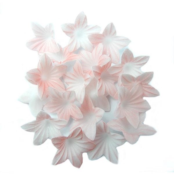 Mini-Waffelblumen in Rosa, 20 Stück