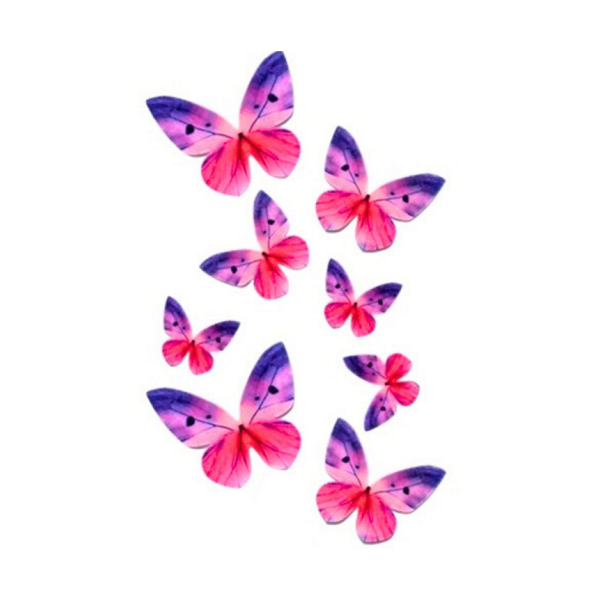 Motyle fioletowe 8 szt.