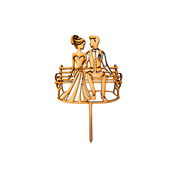 Esküvői pár egy fapadon