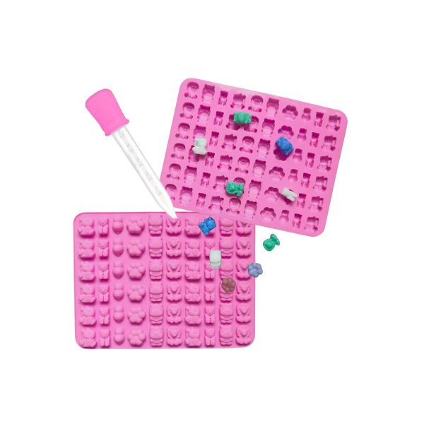 Silicone mold - mix of animals with pipette