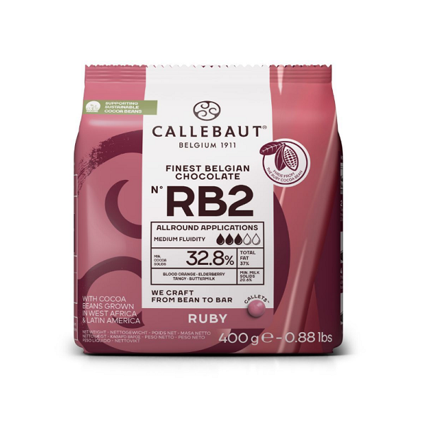 Czekolada Callebaut Ruby 400g