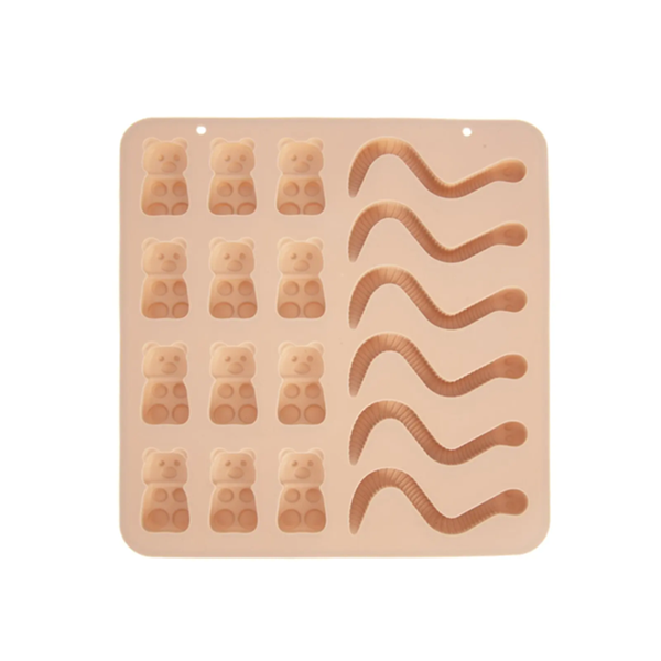 Silikonová forma na pečení medvídci/žížaly