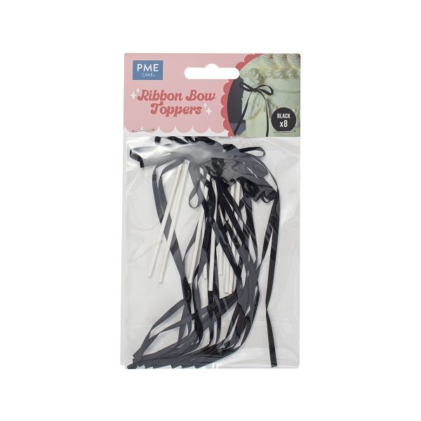 Kokarda wstążkowa czarna 8 szt.