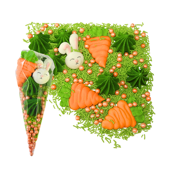 Easter sprinkles - rabbit, carrot, meringues